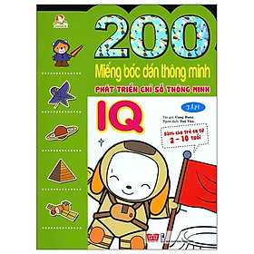 200 Miếng Bóc Dán Thông Minh - Phát Triển Chỉ Số Thông Minh IQ Tập 2