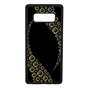 Ốp lưng cho Samsung Galaxy Note 8 nền ách đen 1 - Hàng chính hãng