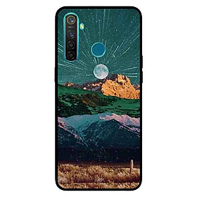 Ốp Lưng in cho Realme 5 Mẫu Mặt Trăng Rực Rỡ - Hàng Chính Hãng