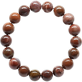 Vòng Gỗ Hóa Thạch Nâu Đỏ Ngọc Quý Gemstones VT88 (10mm)