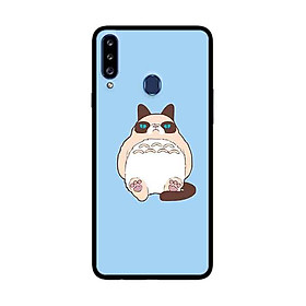 Ốp Lưng Dành Cho Samsung Galaxy A20s mẫu Chú Mèo Lười - Hàng Chính Hãng