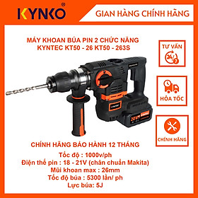 Thân máy khoan búa pin cầm tay chính hãng Kynko Kyntec KT50 -263S siêu khỏe (không gồm pin sạc)
