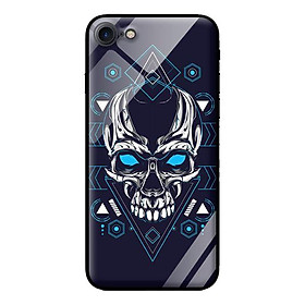 Ốp lưng kính cường lực cho iPhone 8 Đầu Lâu - Hàng chính hãng