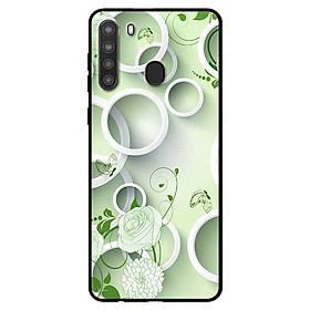 Ốp lưng dành cho Samsung Galaxy A21 mẫu Hoa Hồng Hoa Văn
