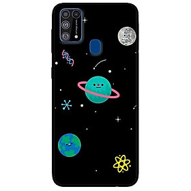Ốp lưng dành cho Samsung M30 - M30s - M31 mẫu Hành Tinh Nền Đen