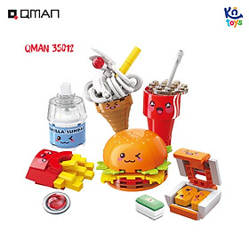 Đồ chơi xếp hình, lắp ráp 6 in 1 Qman 35012 - Bữa trưa dã ngoại
