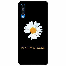 Ốp lưng in cho Samsung A30s Mẫu Cúc To Nền Đen