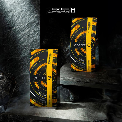 Combo 2 Gói Immuno - Cà Phê Rang Xay Với Nhân Sâm Hoàng đế COFFEECELL (250g x 2 Gói) - Bản giao hưởng hương vị trong một tách cà phê đen - Hàng Chính Hãng