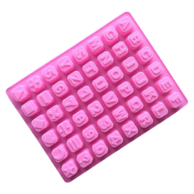 Khuôn silicon làm bánh, rau câu, socola 24 chữ cái, 10 số, ký tự - Mã số 1136