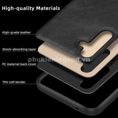 Ốp Lưng Da cho Samsung Galaxy S25 Fe / S24 Fe / S23 Fe / S21 Fe Hiệu X-Level Cao Cấp chống sốc tốt chống bụi bẩn chống mồ hôi dấu vân tay- hàng chính hãng