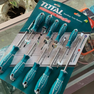 BỘ 10 TUA VÍT TOTAL THT250610 - HÀNG CHÍNH HÃNG