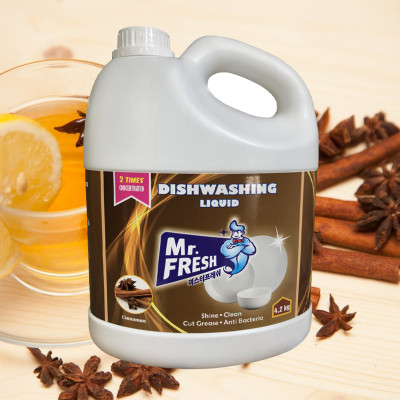 Combo 2 can Nước rửa bát đậm đặc Mr.fresh hương quế 4200ml