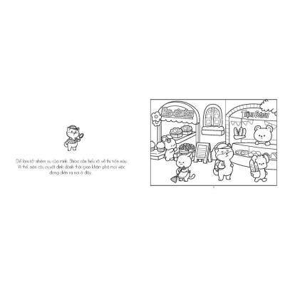 Sách Tô Màu - Thị Trấn Nhỏ Hạnh Phúc - Bìa Có Nhũ - Minh Thắng