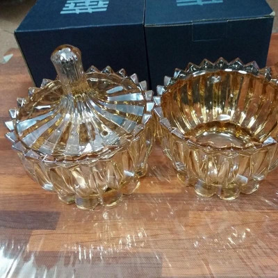 [KoSuyTu] TẾT - Thố Mứt Thủy Tinh Có Nắp Đậy Sang Trọng - Size lớn KT 16x16x16 CM