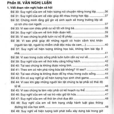 Văn Thuyết Minh - Biểu Cảm - Nghị Luận Lớp 6 (Biên Soạn Theo Chương Trình Mới)