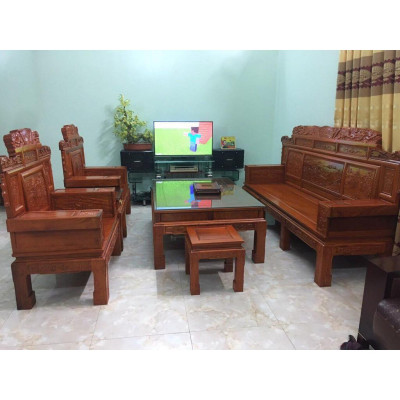 Bộ bàn ghế giá cổ phù dung gỗ hương đá