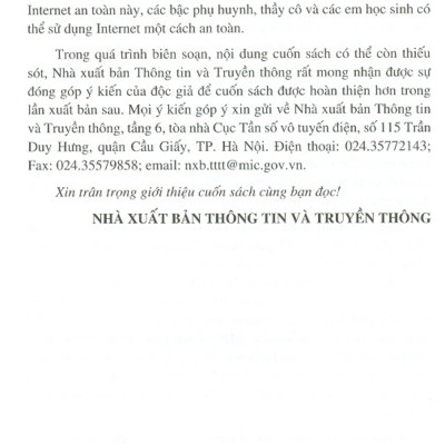  Một Số Giải Pháp Đảm Bảo An Toàn Cho Học Sinh Khi Sử Dụng Internet