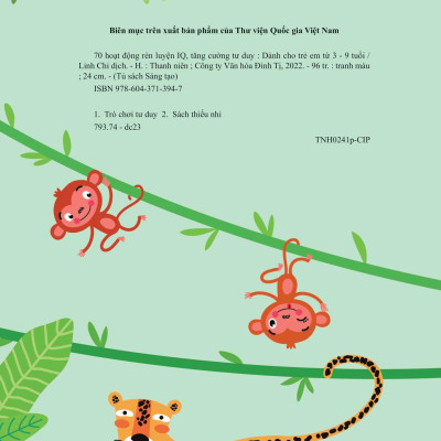 70 Hoạt Động Rèn Luyện IQ, Tăng Cường Tư Duy