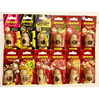 Tinh Dầu Treo Xe Areon, khử mùi hôi, hương thơm tự nhiên, 100% an toàn sức khỏe, tiêu chuẩn châu Âu