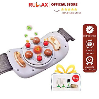 Máy Massage Bụng tan Mỡ, Đai Massage Đánh Tan Mỡ Bụng Cao Cấp Có Đèn Hồng Ngoại Tích Hợp Đá Nóng Giúp tan mỡ bụng 