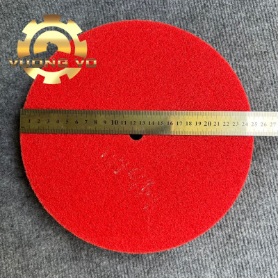 Bánh nỉ đỏ đánh bóng-nỉ đỏ đánh bóng inox kích thước 250x50x16mm #240 (Gía đã bao gồm VAT)