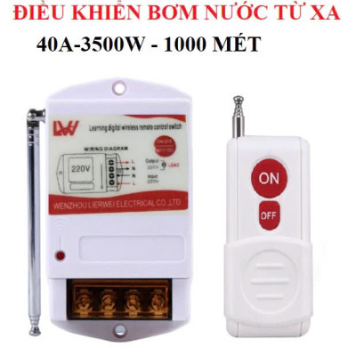 Bộ Điều Khiển Từ Xa 3000W 220V Khoảng Cách 1–5KM– Dùng Cho Máy Bơm, Đèn, Thiết Bị Công Suất Cao
