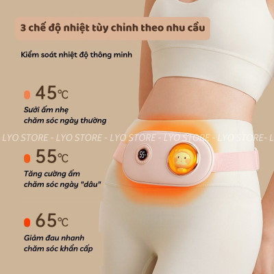 quà tặng phụ nữ- Đai massage bụng 10 chế độ- Đai chườm nóng đau bụng kinh tại Nguyễn Gia group Cao Đạt