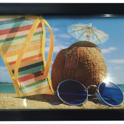 Bộ 8 Khung Hình Kính Treo Tường Tặng bộ ảnh như hình mẫu, Đinh Treo Tranh và sơ đồ treo - Khung Hình Phạm Gia PGCTK65