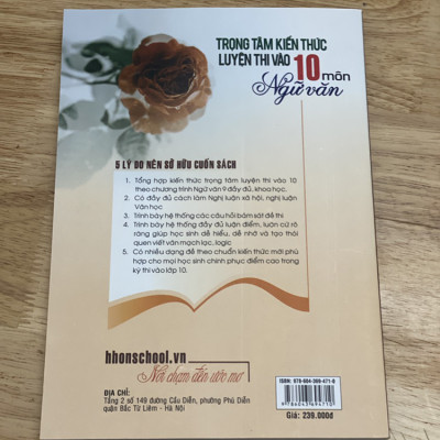 Trọng tâm kiến thức luyện thi vào 10 môn Ngữ văn