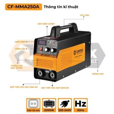 MÁY HÀN NHỰA 250A CF-MMA250A - COOFIX - HÀNG CHÍNH HÃNG