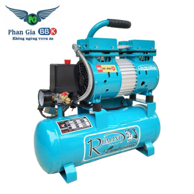 [chính hãƞg] Máy nén khí không dầu Romano 12L - 840W, 100% Dây đồng, Bảo hành 1 năm