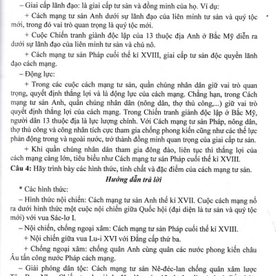 Trả Lời Câu Hỏi Lịch Sử 11 - Tự Luận Và Trắc Nghiệm (Dùng Chung Cho Các Bộ SGK Hiện Hành) _HA