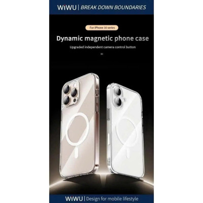 Ốp Lưng Trong Suốt Wiwu Dynamic Pro Cho iPhone 16 Pro Max Chống Ố Vàng Hỗ Trợ Sạc Không Dây - Hàng nhập khẩu
