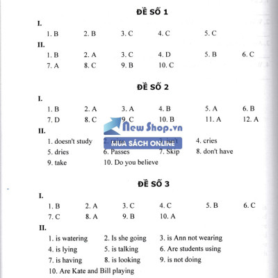 100 Đề Kiểm Tra Tiếng Anh 6 (Biên Soạn Theo Chương Trình Của Bộ Giáo Dục Và Đào Tạo)_KV