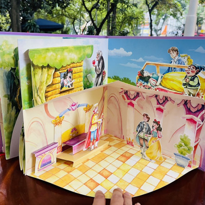 NÀNG BẠCH TUYẾT VÀ 7 CHÚ LÙN - BÌA CỨNG - SÁCH DỰNG HÌNH - BẢN ĐẶC BIỆT