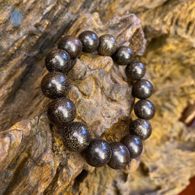 Vòng Trầm Hương Phát Tài ATC 73812 15 Hạt 16mm Sang Trọng May Mắn