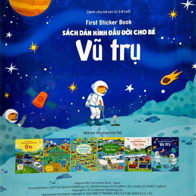 First Sticker Book - Sách Dán Hình Đầu Đời Cho Bé - Vũ Trụ