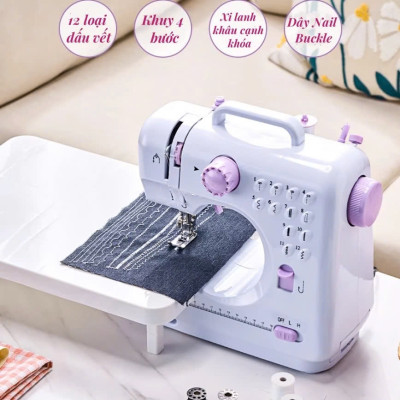 Máy May Mini Cao Cấp Đa Chức Năng Gia Đình: 12 Loại Mũi Khâu - Đáp Ứng Nhiều Nhu Cầu Khác Nhau Của Bạn, ĐÈN TRANG TRÍ 