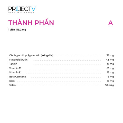 [TẶNG 5 TÚI PV ZIP] Thực Phẩm Sức Khoẻ M+A+CH+OS | V Alphabet - Thông Minh, Nhạy Bén, Năng Lượng & Xương Chắc Khỏe - PROJECT V - Xuất xứ Pháp, Hàng Chính Hãng