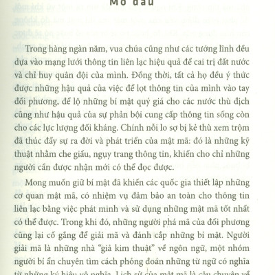 Khoa Học Khám Phá - Mật Mã: Từ Cổ Đại Đến Lượng Tử (Tái bản 2023)