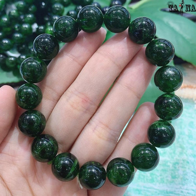 Vòng tay Diopside 8mm 6A VIP hợp mệnh Hỏa, Mộc