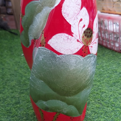 Bình hoa, lọ hoa khảm trứng bạc gốm Bát Tràng