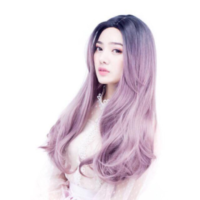 Tóc giả cao cấp 2 mái omber - tặng lưới chùm tóc- hình thật