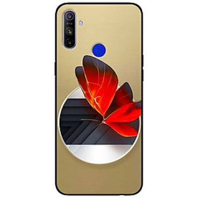 Ốp lưng dành cho Realme C3 mẫu Vòng Tròn Bướm Đỏ