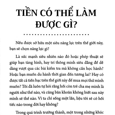 Những Bài Học Về Tiền Bạc Cùng Thế Giới Hoang Dã
