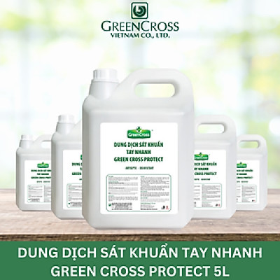 Nước rửa tay kháng khuẩn vượt trội Green Cross Total Protect Can 5L Tiết kiệm