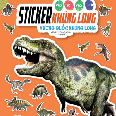 Sách - Trọn bộ 8 cuốn Sticker Khủng Long - Vừa Học Vừa Chơi - ndbooks