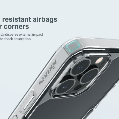 Ốp Điện Thoại NILLKIN TPU Trong Suốt Dành Cho iPhone 14 Pro Max/ 13 Pro Max Siêu Mỏng - Hàng Nhập Khẩu