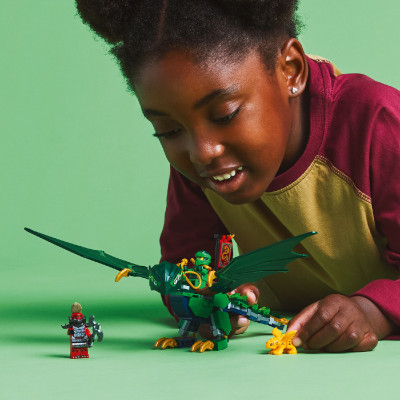 LEGO NINJAGO 71829 Đồ Chơi Lắp Ráp Rồng Rừng Xanh Của Lloyd (128 Chi Tiết)
