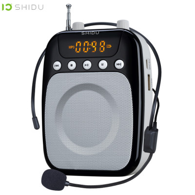 Tặng Kèm Micro Không Dây Trị Giá 139K - Loa Trợ Giảng Có Dây Shidu SD-S358 Công Suất Loa 10W Kết Nối Bluetooth,FM, Dung Lượng Pin 2500mAh Sử Dụng Lên Tới 15h. SHIDU S358 10W Wireless Mini Amplifier Meeting Guide Headset Micro Wireless - Hàng Chính Hãng